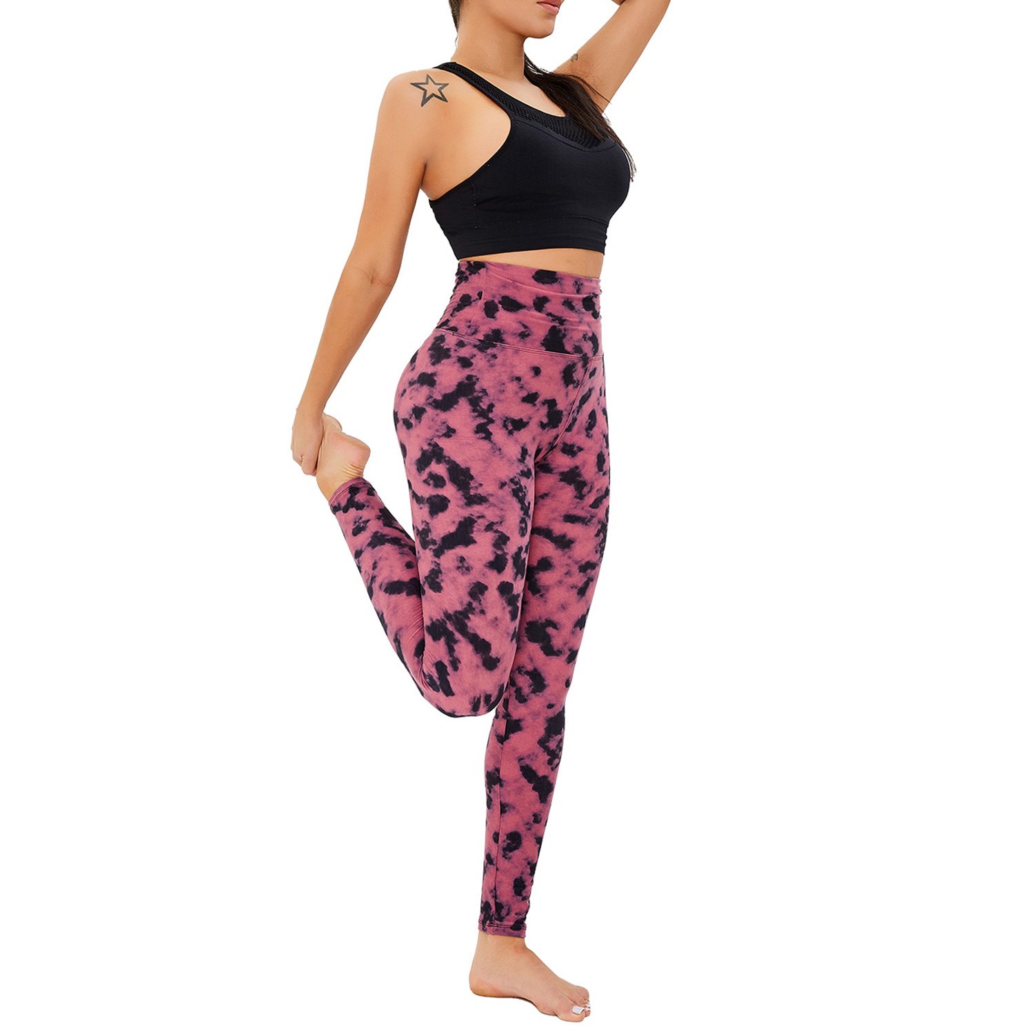 Wholesale-tie-dye-custom-logo-Legging-cross