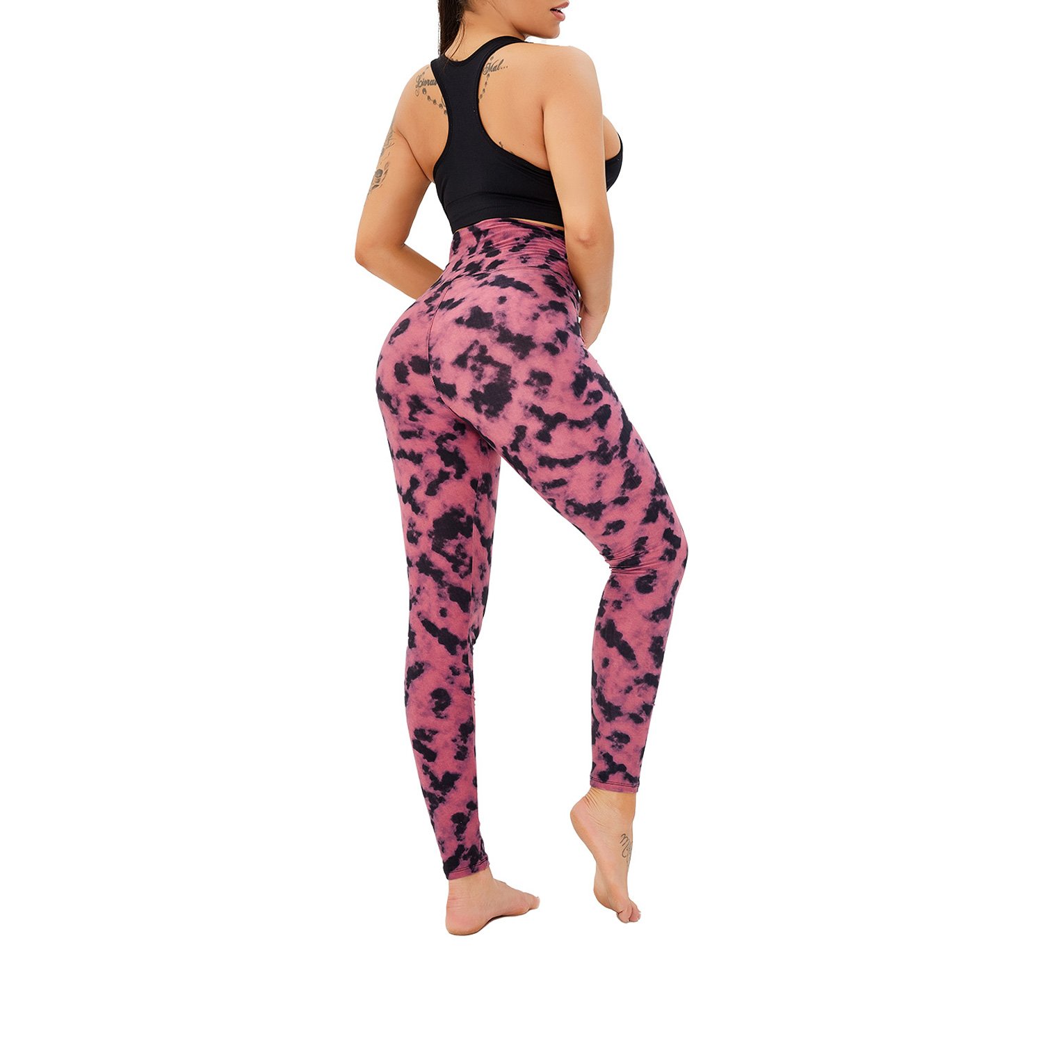 Wholesale-tie-dye-custom-logo-Legging-side